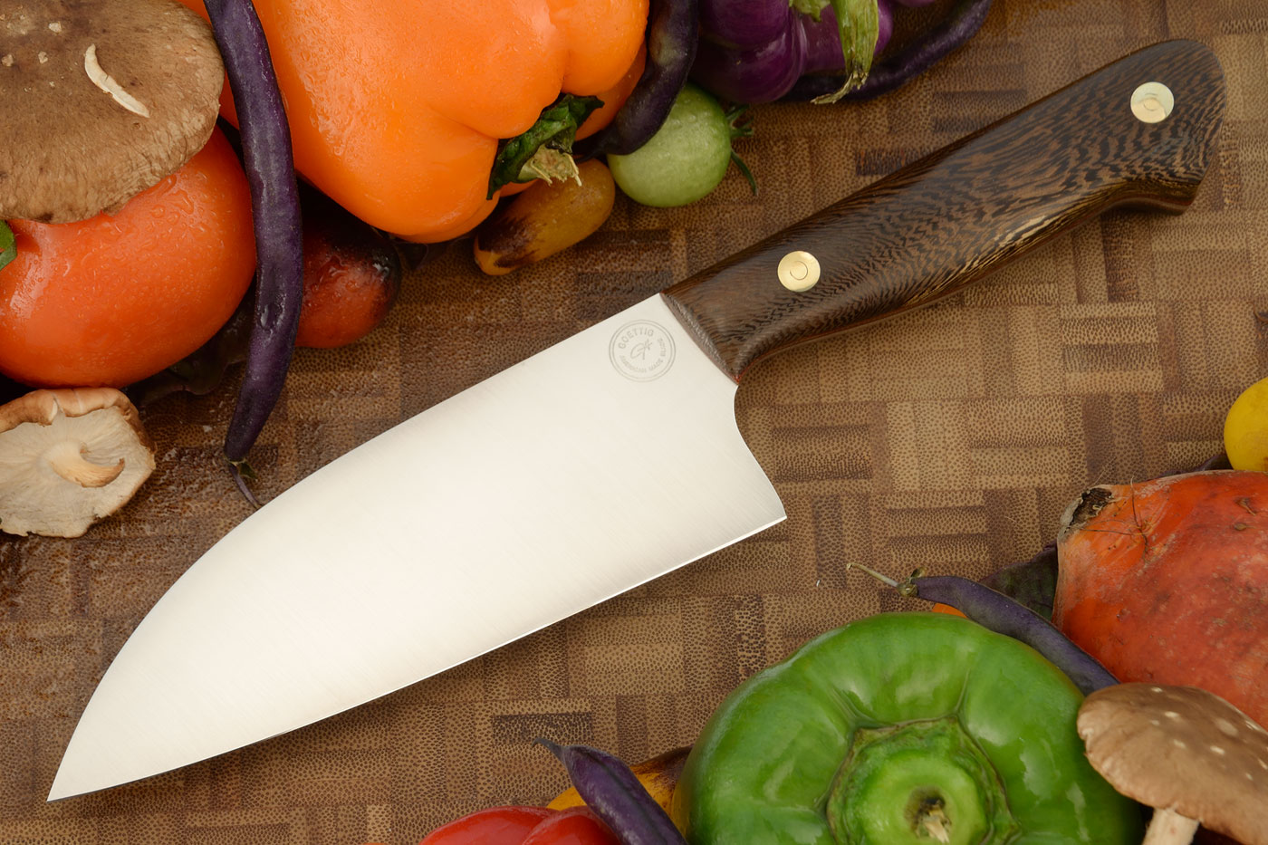 Chef's Knife - Santoku (5-3/4 in.) with Pheasantwood - AEB-L