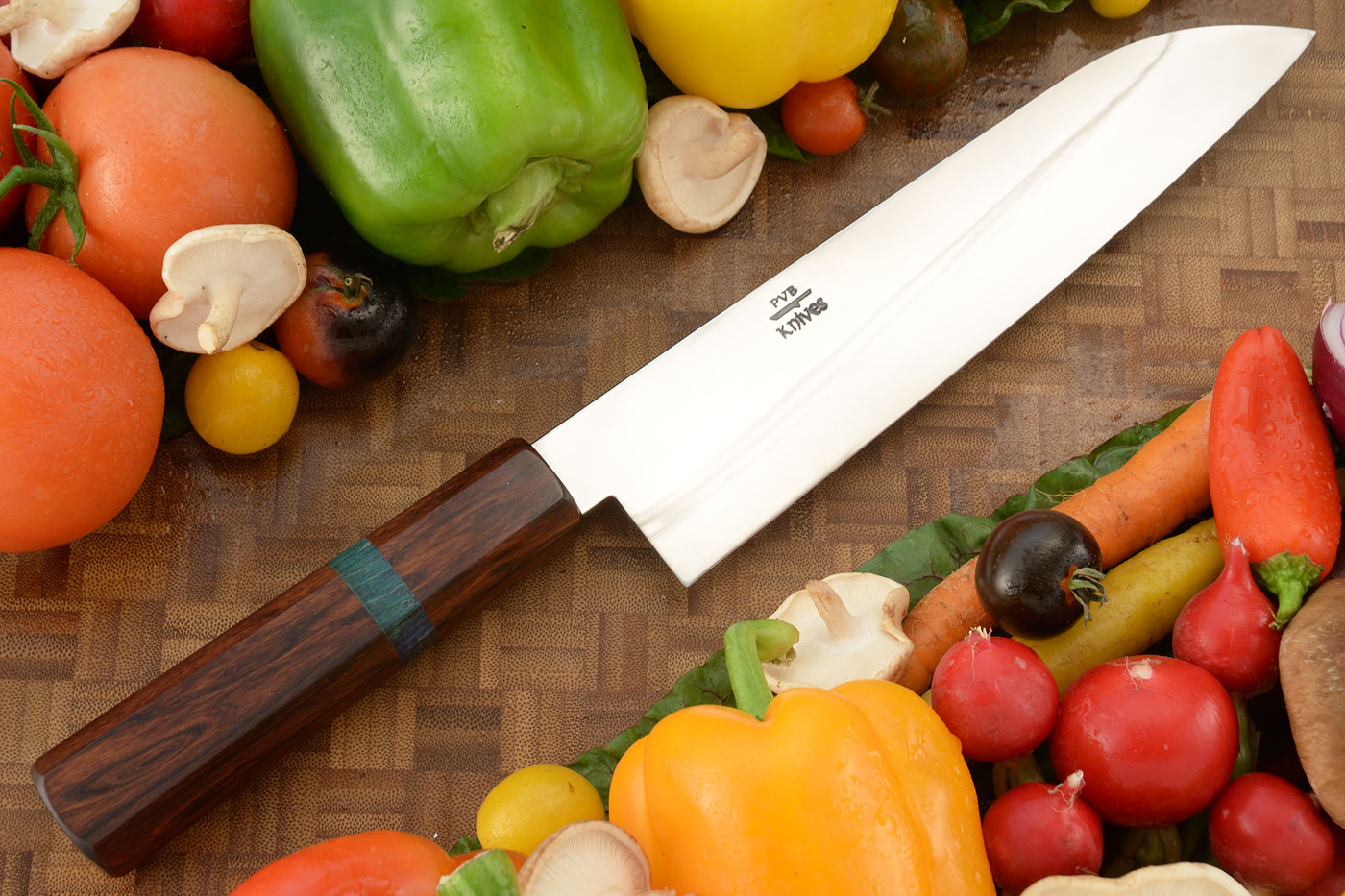 Chef's Knife - Santoku (8-1/2 in.) with Mopane