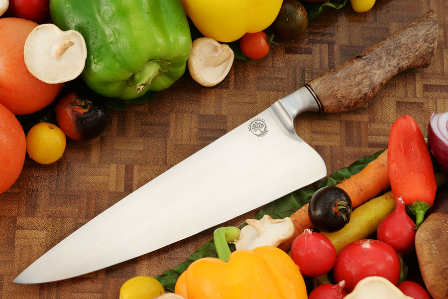 Integral Chef's Knife (8-1/4 in.) with Redwood Burl