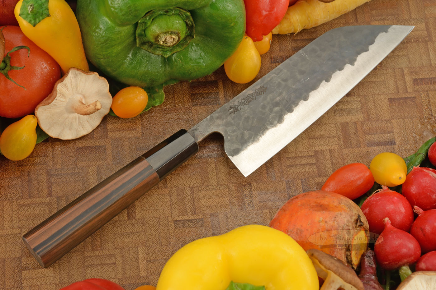 Denka no Hoto Chefs Knife - Santoku, Traditional with Finger Rest - 165mm (6 1/2 in.)
