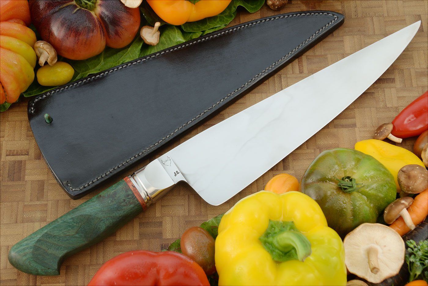 Forged Chef's Knife (10-1/4 in.) with Maple Burl