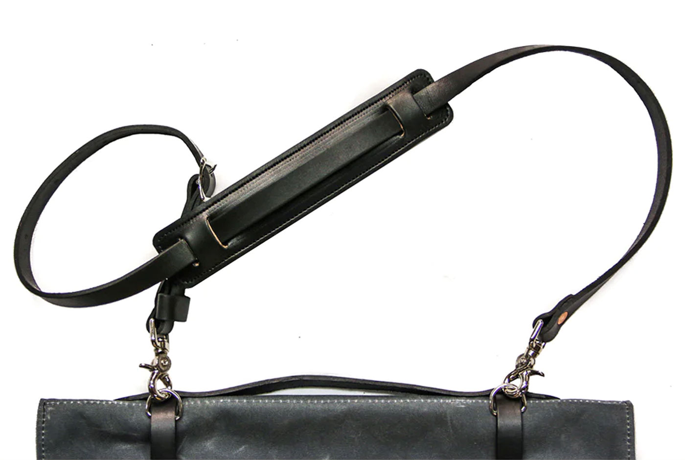 Leather Shoulder Strap - Black