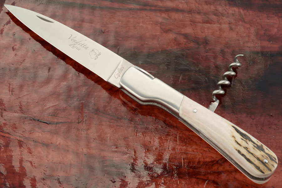 Vendetta Corsican Slipjoint Folder with Stag