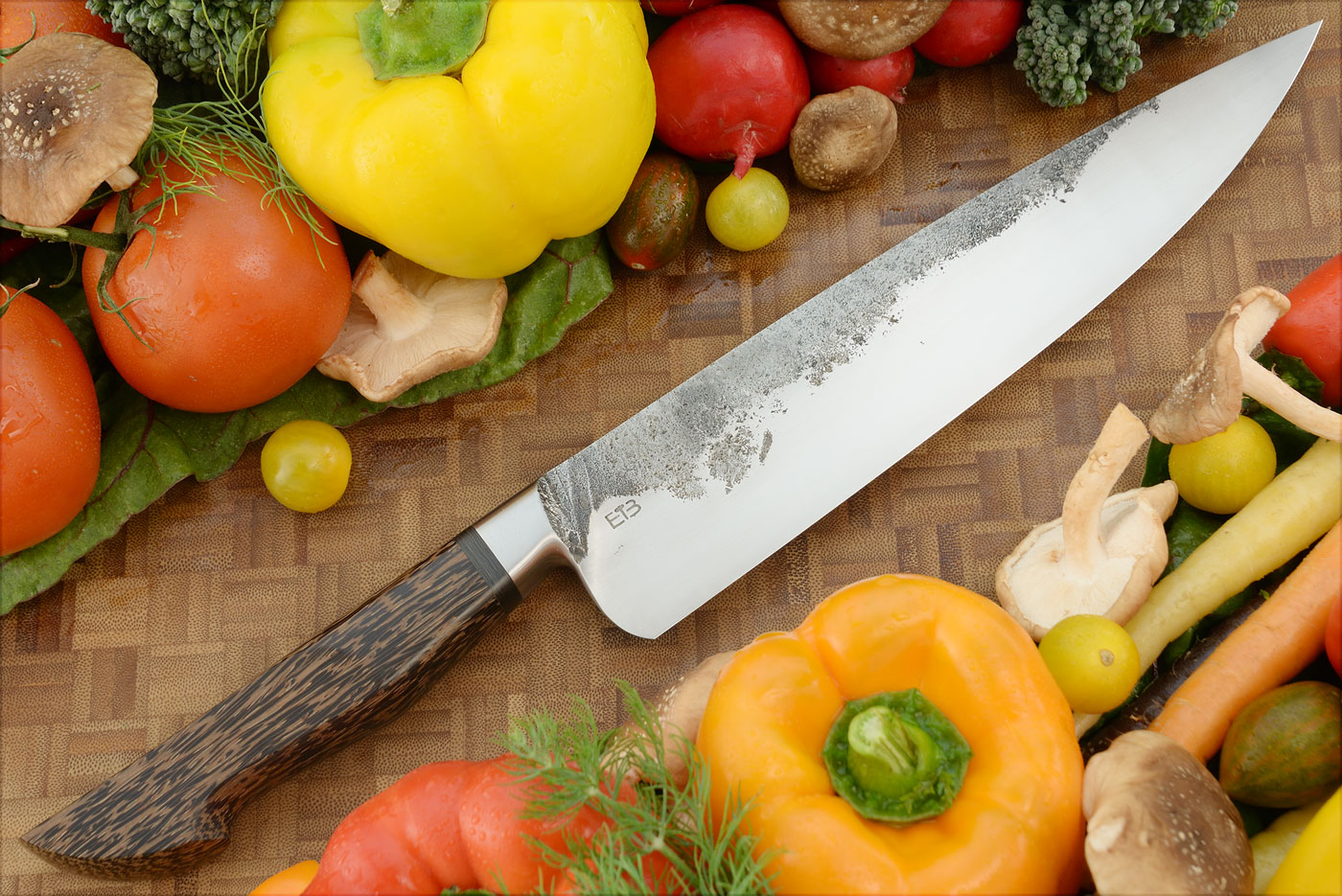Brut de Forge Inegral Chef's Knife (9-2/3 in) with Black Palm