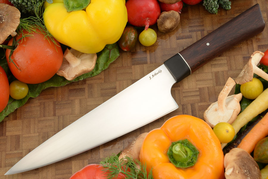 Chef's Knife (8-1/3 in) with Honduran Rosewood