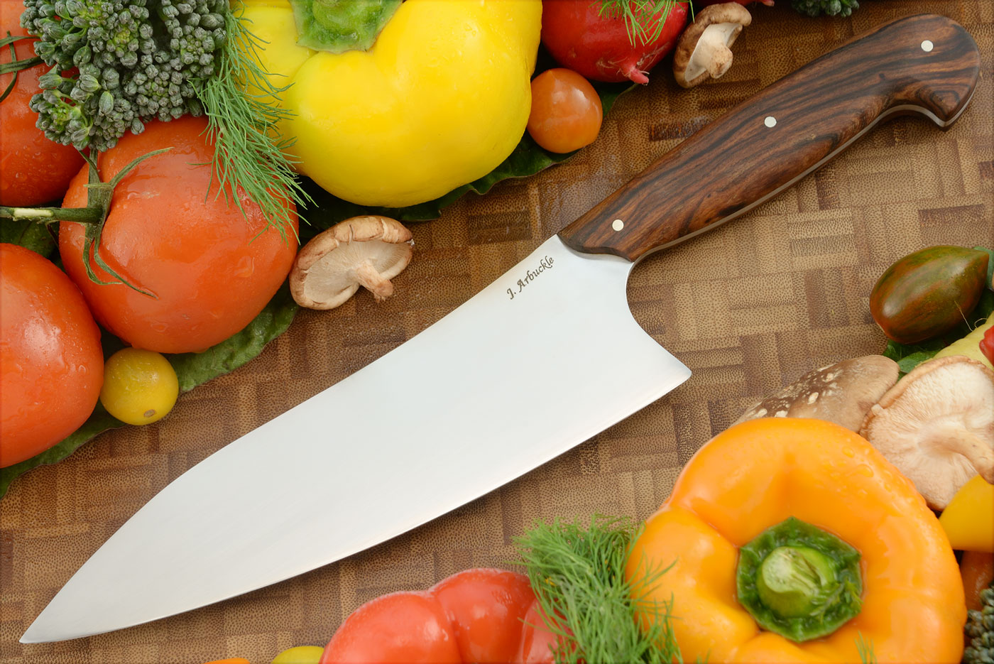 Deep Bellied Chef's Knife (8-1/3 in) with Bocote