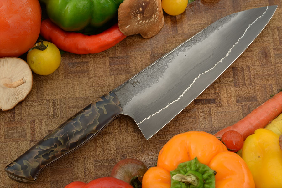 San Mai Chef's Knife (7 in.) with Raffir Noble