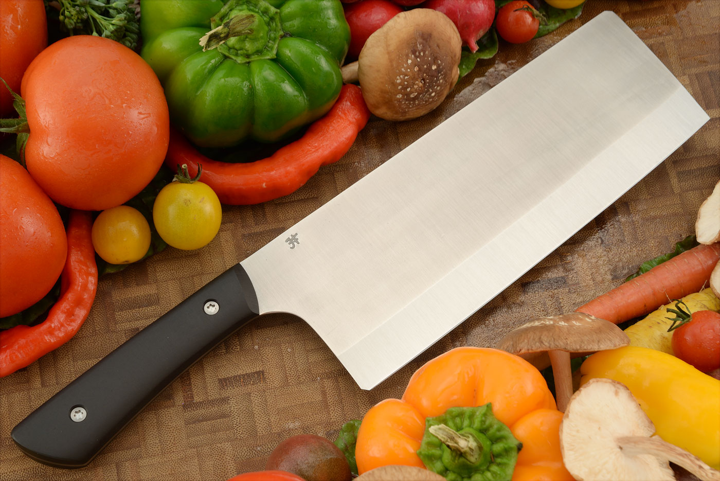 Chinese Cleaver wiith Black Richlite