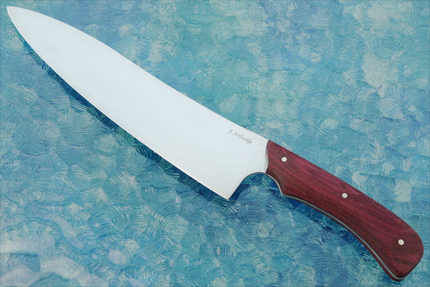 Deep Bellied Chef's Knife (8 in) with Purpleheart