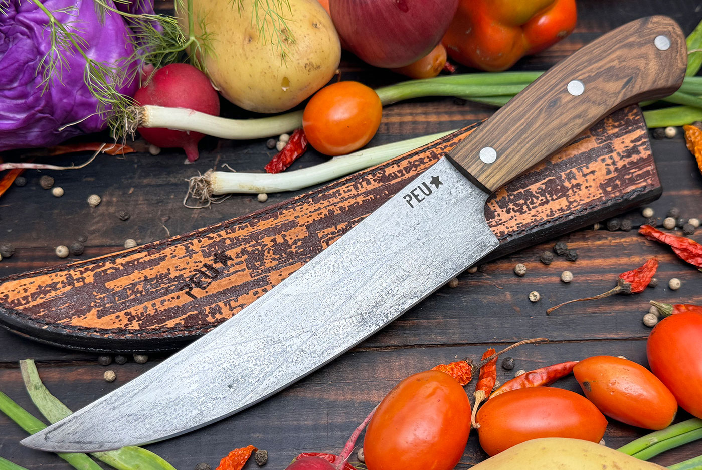 Breaking Knife (180mm) with Guayubira and O2 Carbon Steel