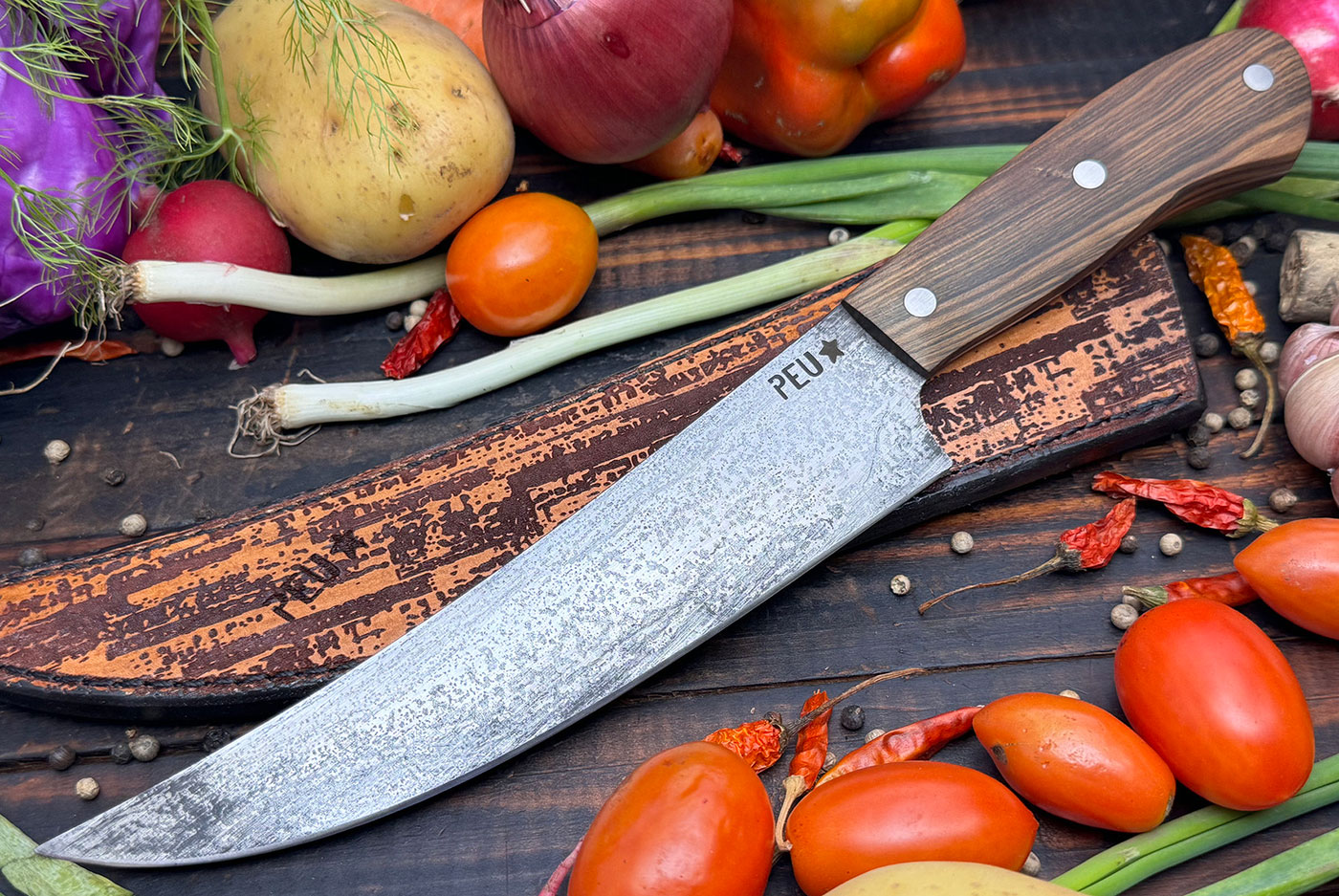 Breaking Knife (180mm) with Guayubira and O2 Carbon Steel