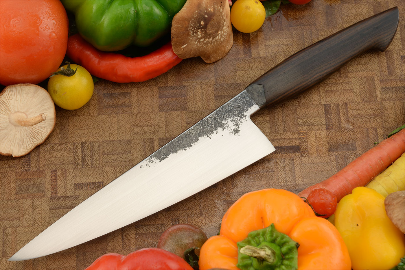 Chef's Knife (7-1/2 in.) with African Blackwood and Wrought Iron