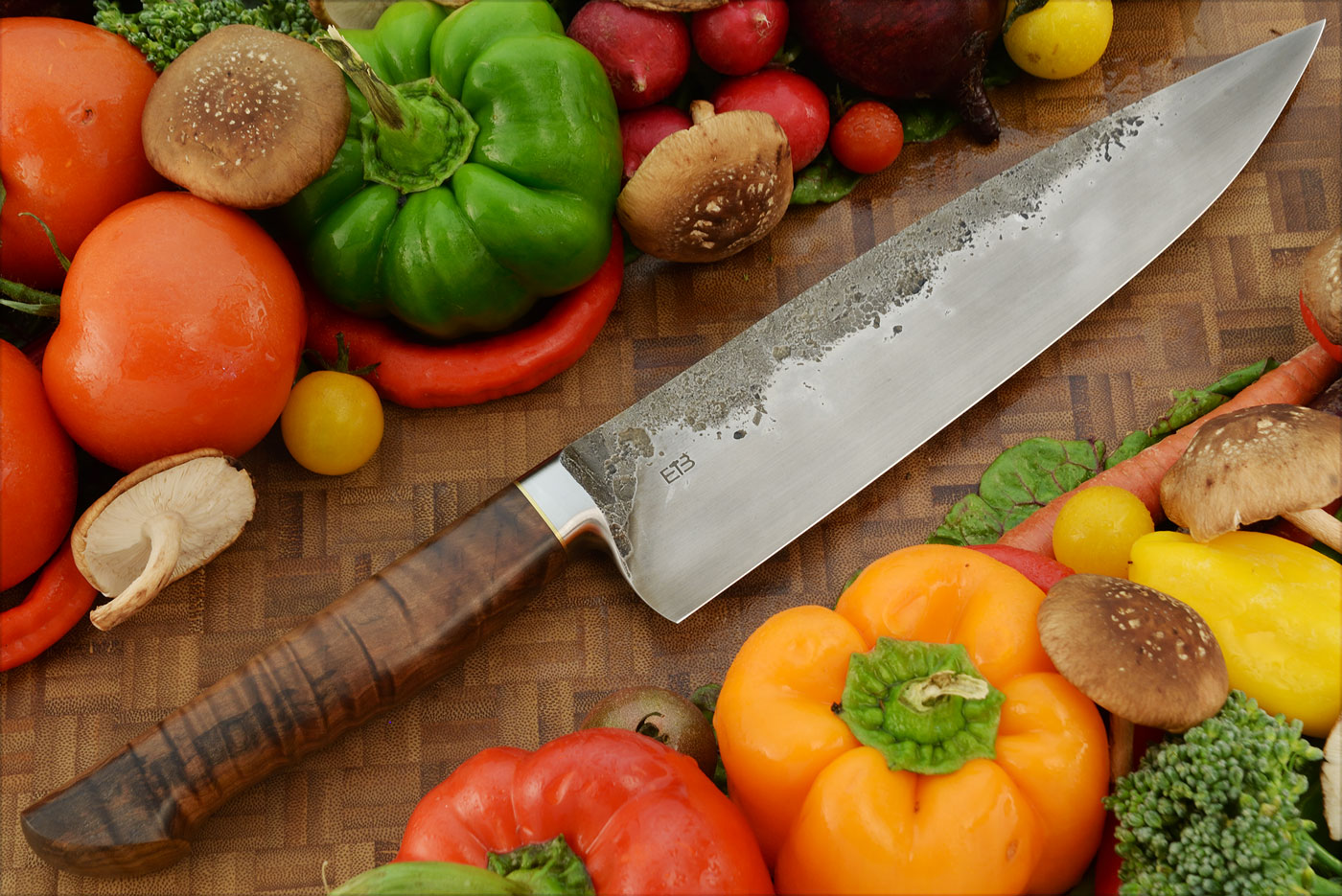 Brut de Forge Inegral Chef's Knife (9-1/3 in) with Curly Myrtle