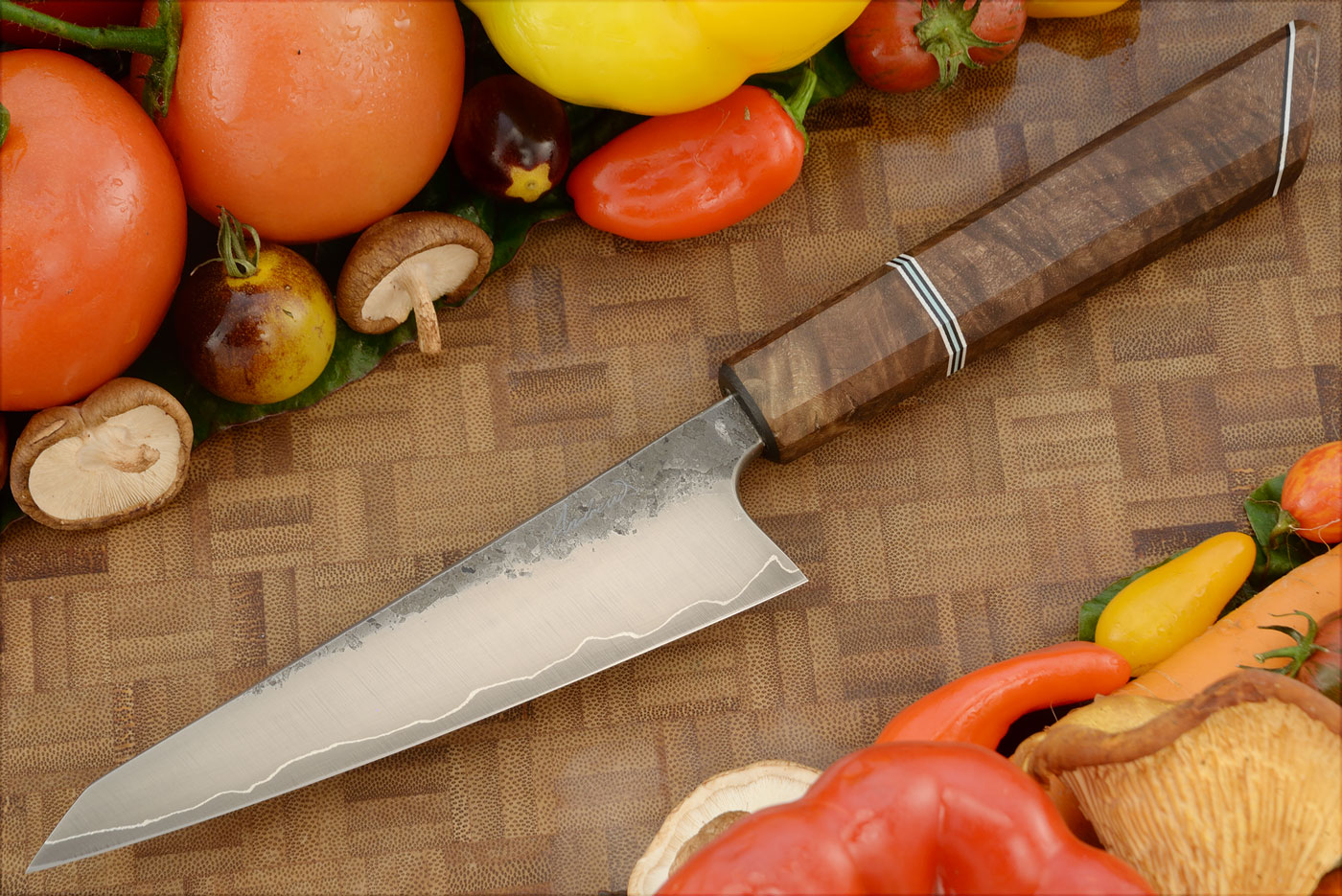 San Mai Honesuki (5-3/4 in.) with Black Walnut