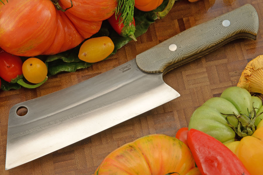 Meat Cleaver with Green G-Carta