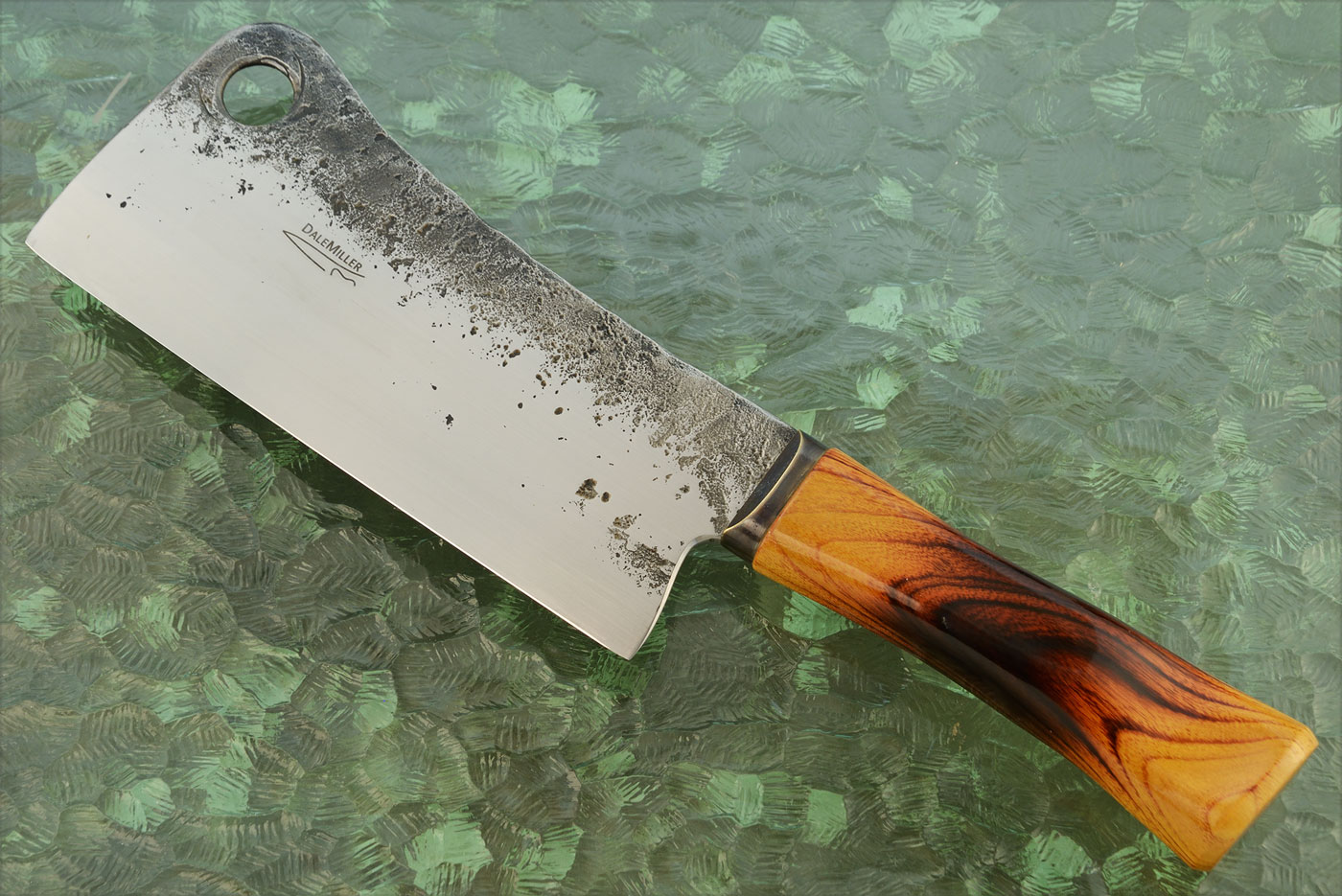 Forged Meat Cleaver with Osage Orange - 52100