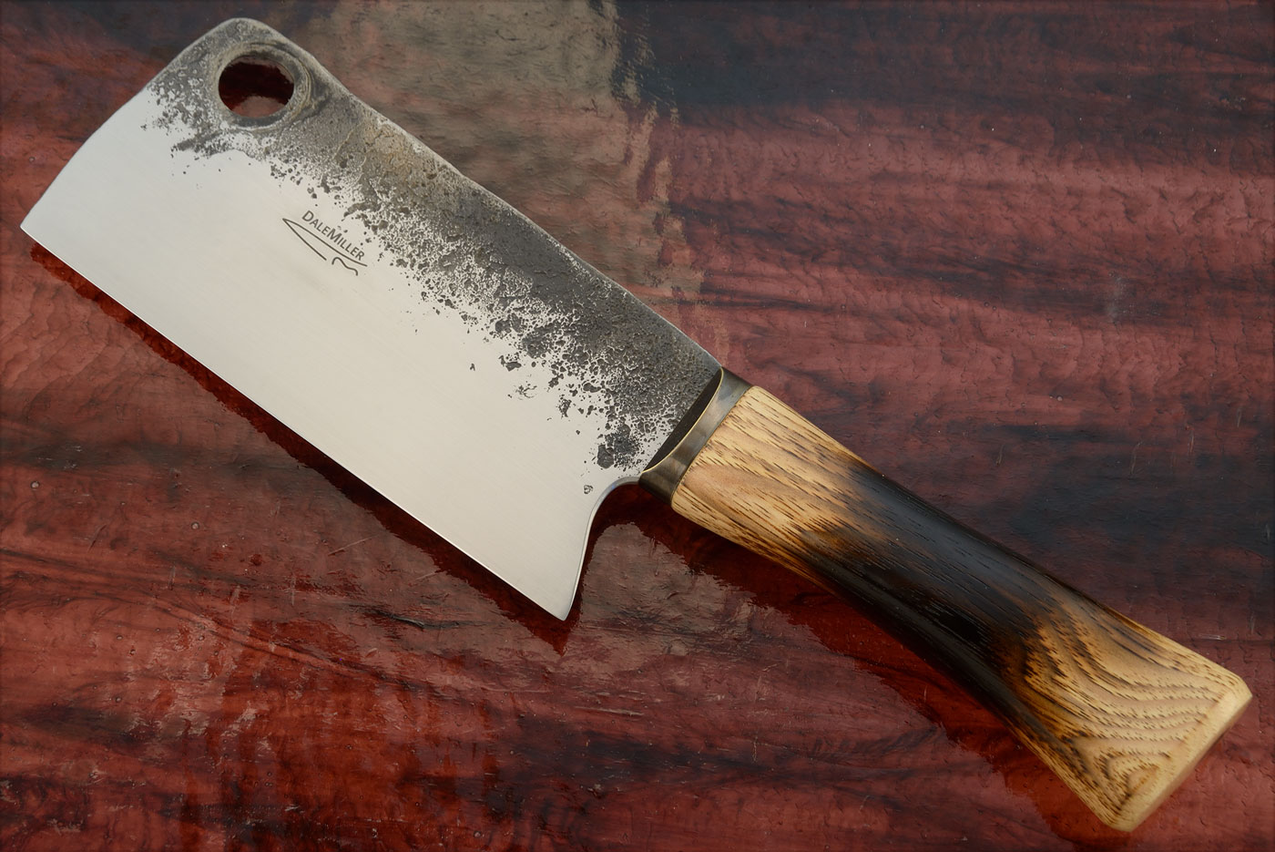 Forged Meat Cleaver with Charred Hickory - 8670