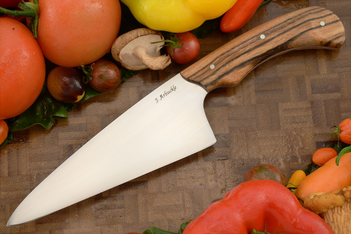 Wharncliffe Chef's Knife (5-3/4 in) with Zebrawood