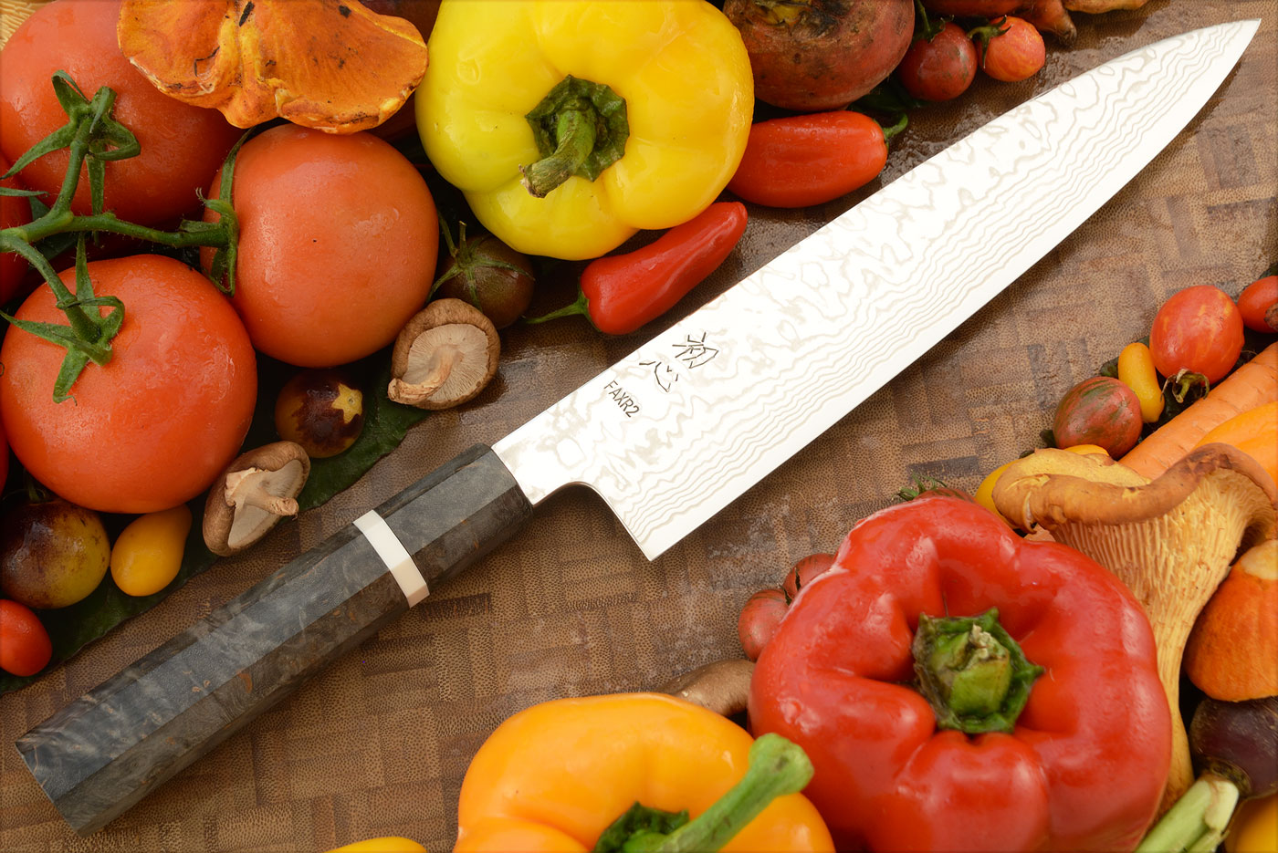 Chef's Knife (Gyuto) - 9-1/2 in. (240mm) - Stainless R2 Damascus San Mai