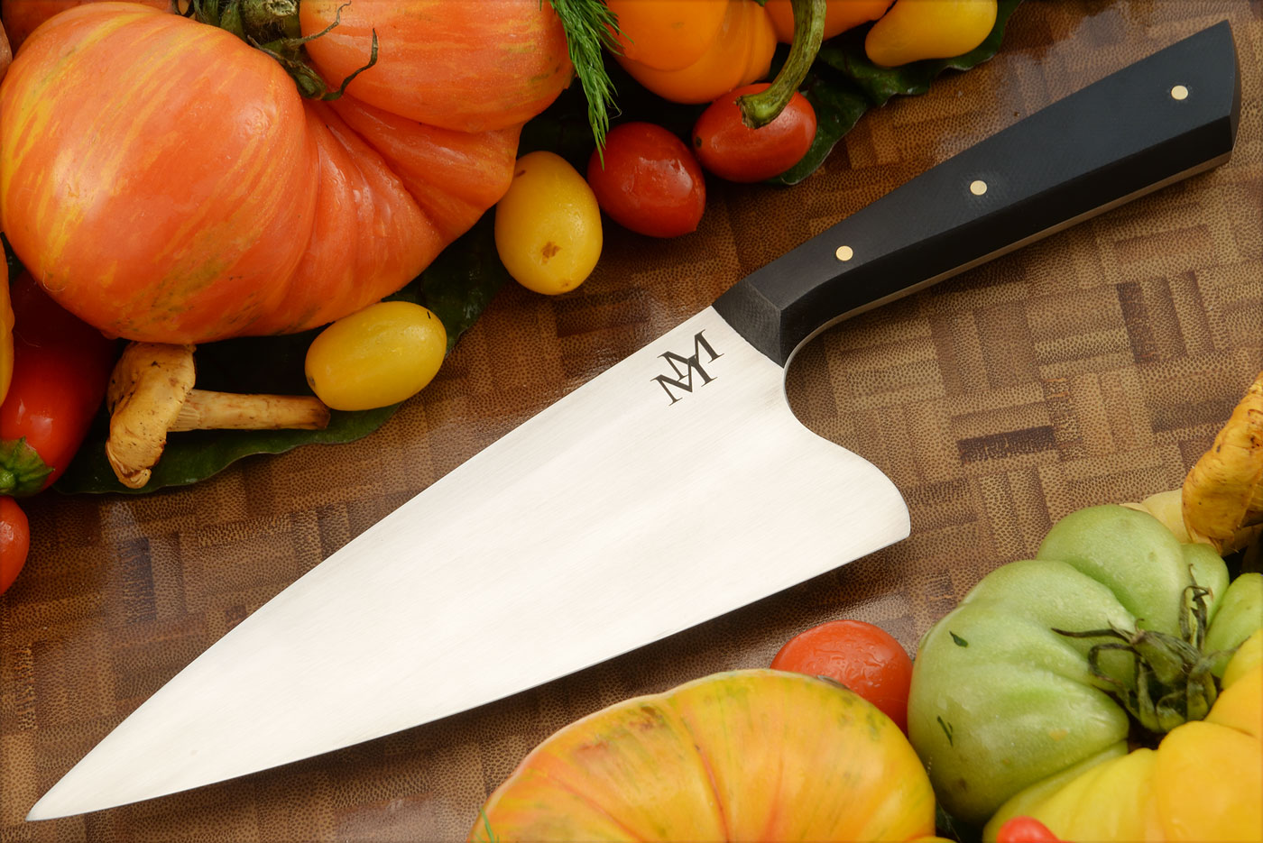 Chef's Knife (7 in.) with Black Micarta - 80CrV2