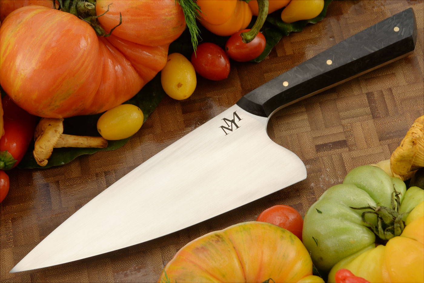 Chef's Knife (7 in.) with Shred Carbon Fiber - 80CrV2
