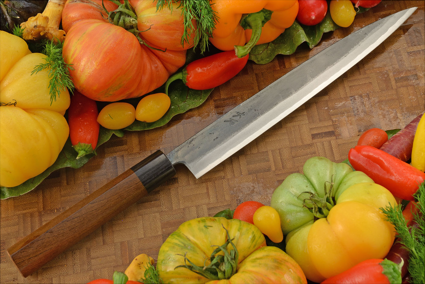 Slicing Knife (Sujihiki) - 9-1/2 in. (240mm), Shinogi Handle
