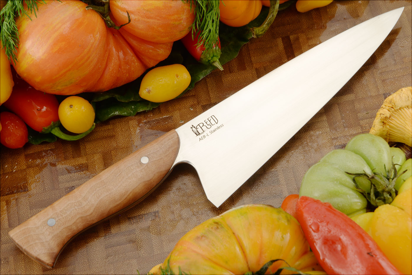Chef's Knife with Bigleaf Maple (7 in.) - AEBL