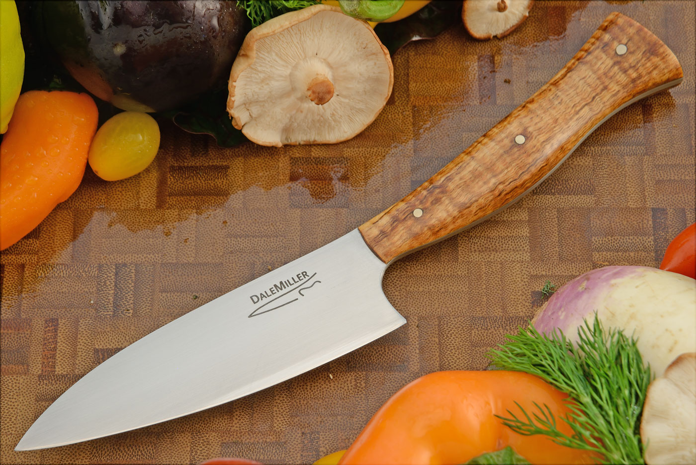 Chef's Knife (4-3/4 in.) with Curly Koa - AEB-L Stainless
