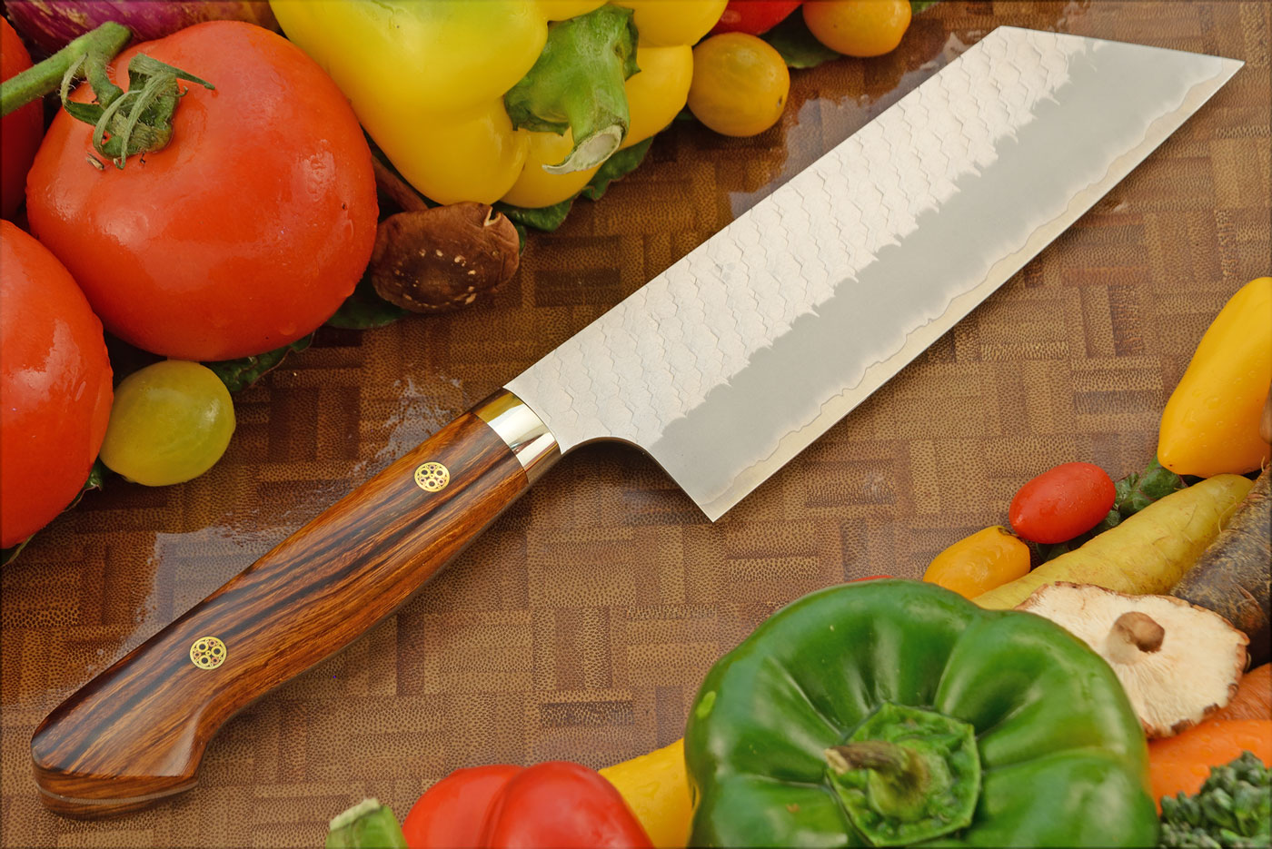Chef's Knife (Kiritsuke Nakiri/Bunka) with Ironwood - 7-1/8 in. (180mm) - SG2 Stainless
