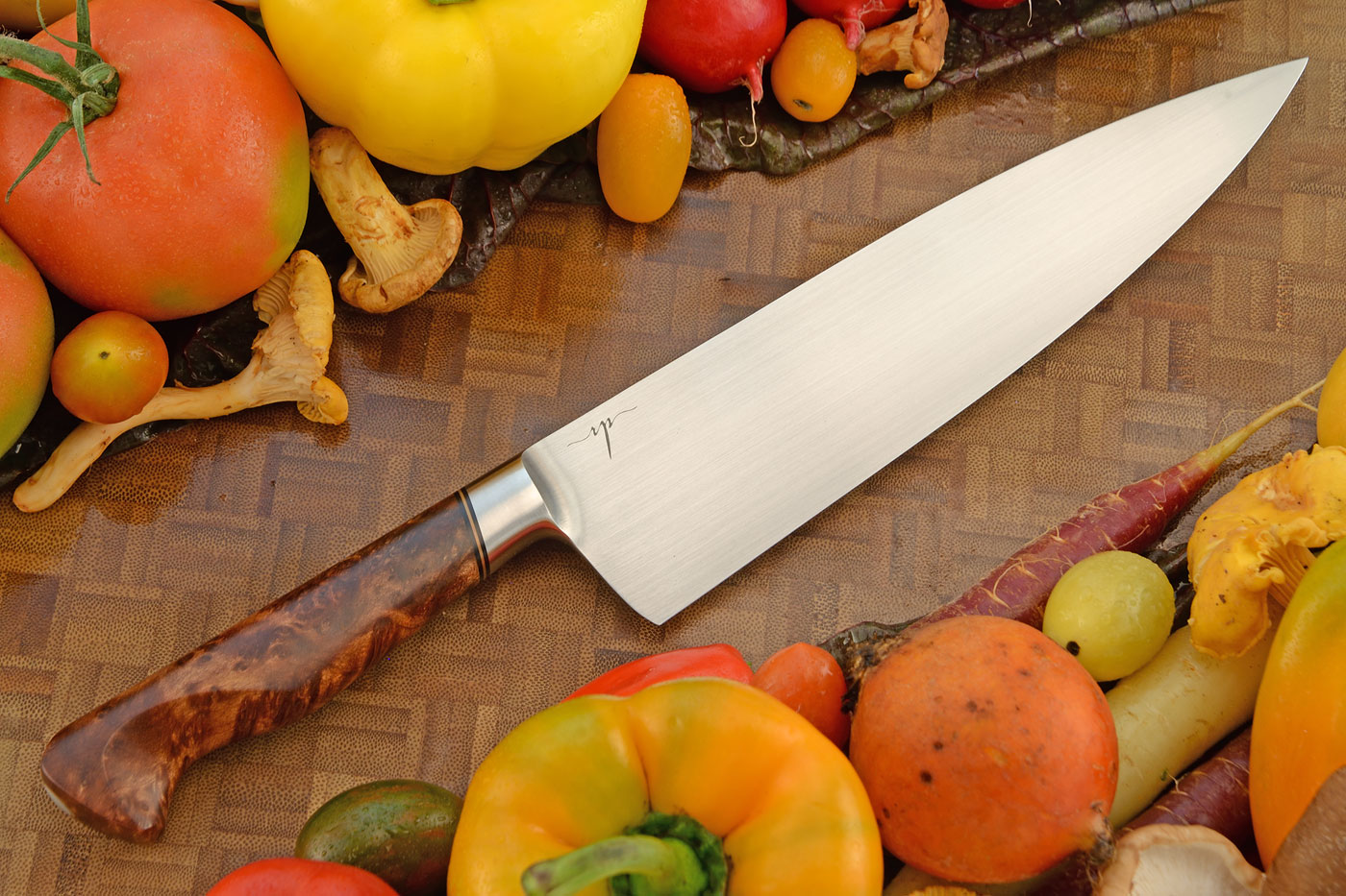 Integral Chef's Knife (8-1/2 in.) with Amboyna Burl - 1085
