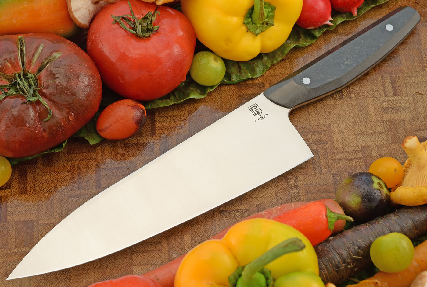Chef's Knife (8.2 in) with Black Richlite - AEB-L