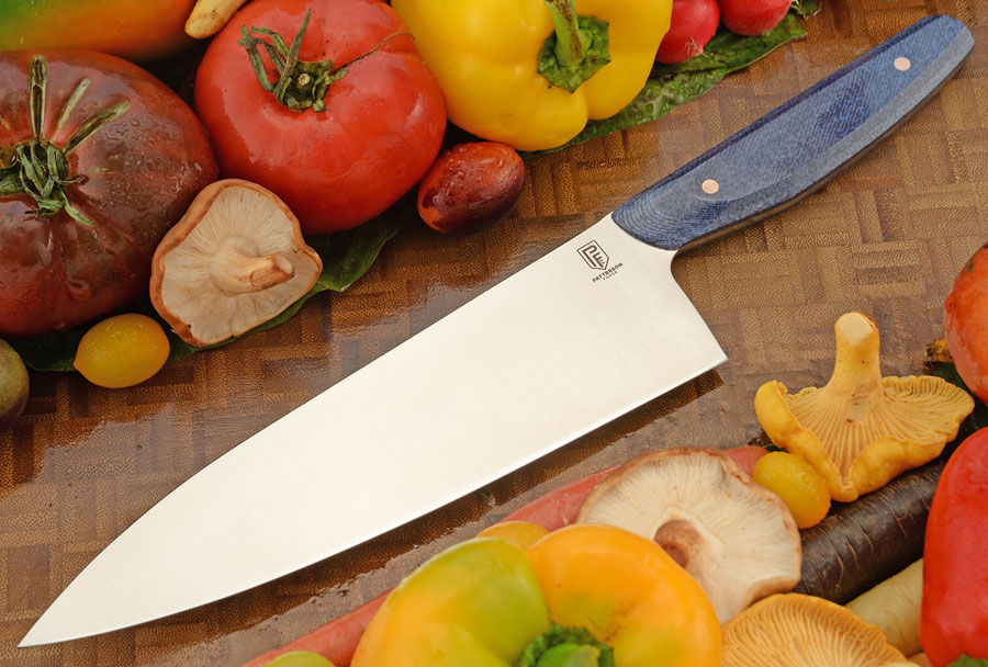 Chef's Knife (8.2 in) with Denim Micarta - AEB-L
