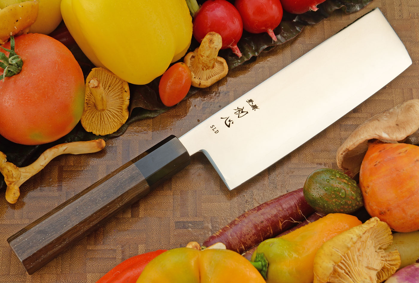 Vegetable Cleaver (Nakiri) - 6-1/3 in. (160mm) - SLD Semi-Stainless