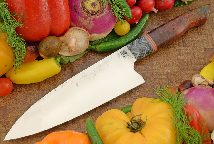 Chef's Knife - Santoku with Maple Burl (7-1/3 in.)