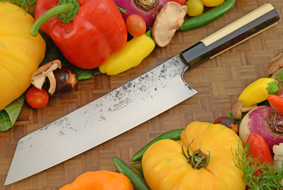 Forged Kiritsuke (9-1/4 in.) with African Blackwood and Holly