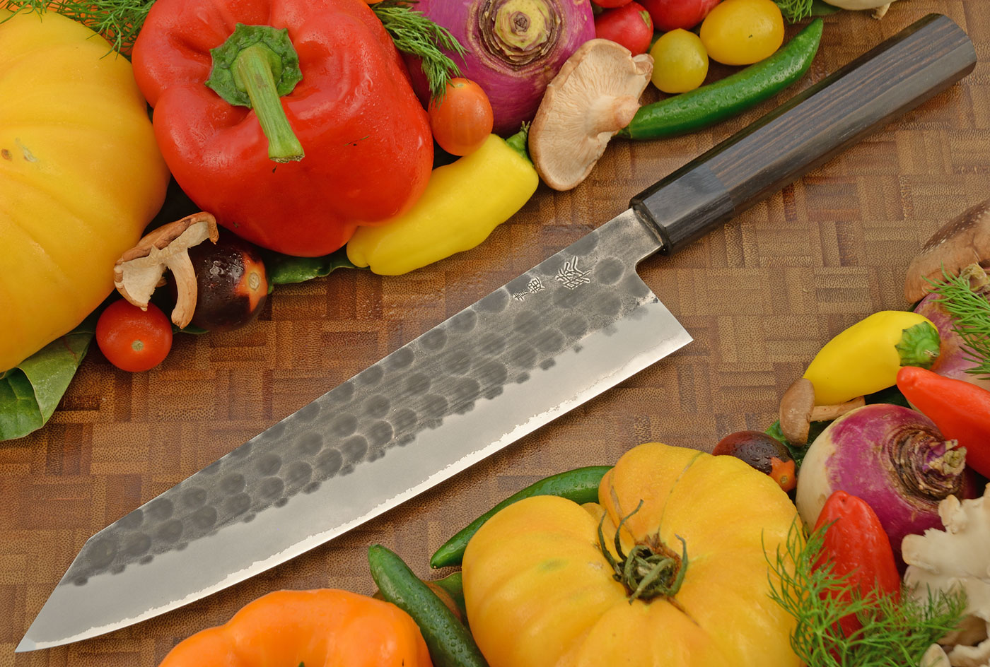 Chef's Knife (Kiritsuke Gyuto) - 9-1/2 in. (240mm) - Aogami Super Tsuchime