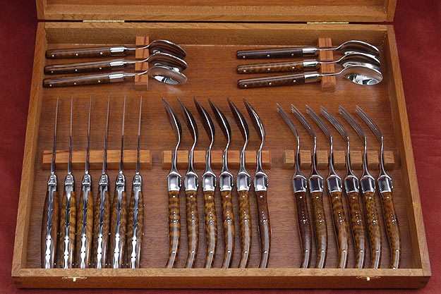 Laguiole Flatware, Amourette (6 place settings)