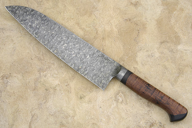 Santoku with Curly Koa and Blackwood (7.9 in)