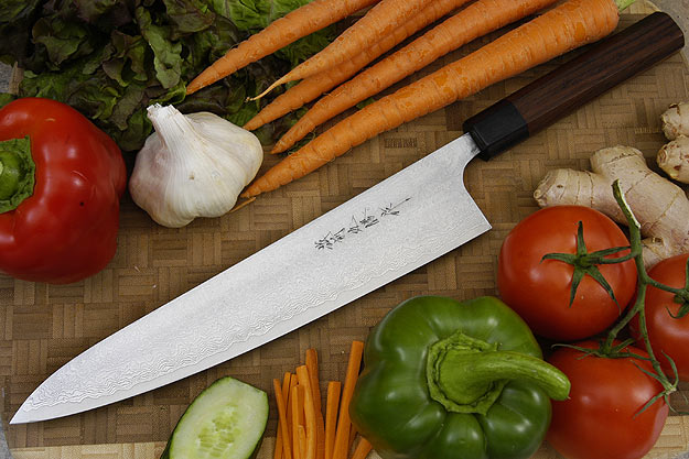 Asai Damascus Chef's Knife - Gyuto - 11 in. (270mm)