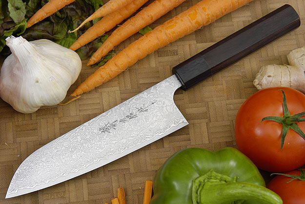 Asai Damascus Chef's Knife - Santoku - 6 3/4 in. (170mm)