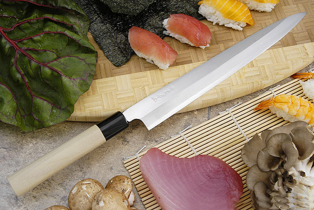 Tadafusa Shirogami Professional Right-Handed Sashimi Hocho - 10 2/3 in. (270mm)