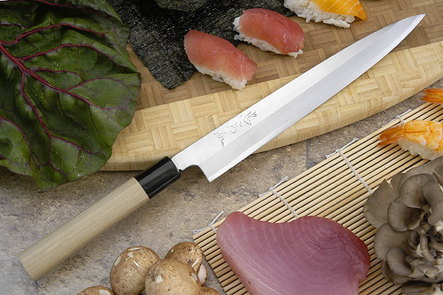 Tadafusa Aogami Professional Right-Handed Sashimi Hocho - 9 1/2 in. (240mm)