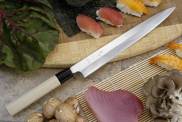 Tadafusa Aogami Professional Right-Handed Sashimi Hocho - 10 2/3 in. (270mm)