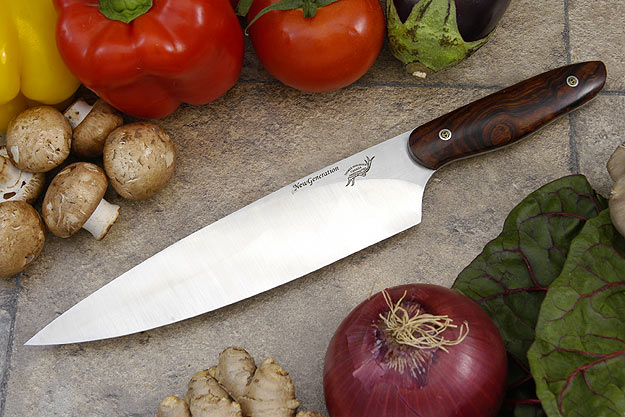 HCK Chef's Knife with Desert Ironwood - 8 1/4 in.