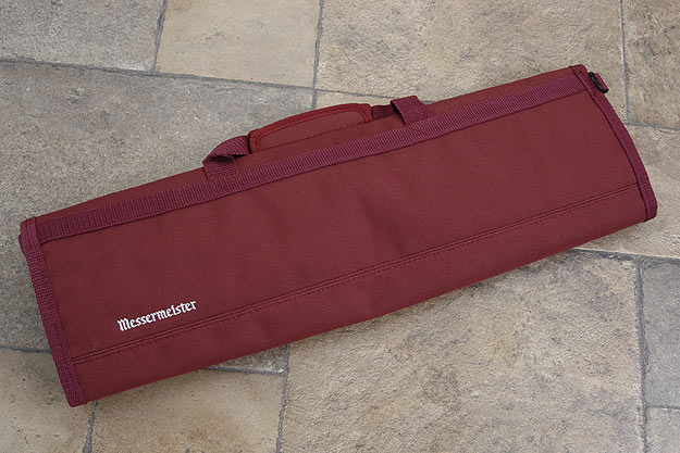 8 Pocket Knife Roll, Burgundy (2066-8/BU)