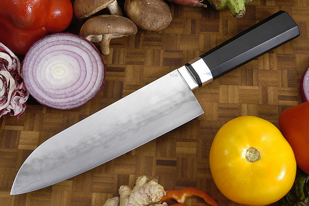 African Blackwood Santoku (7 1/2