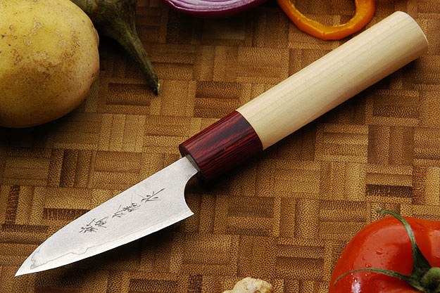 Asai Enji Damascus Paring Knife - Petty - 3 in. (75mm)