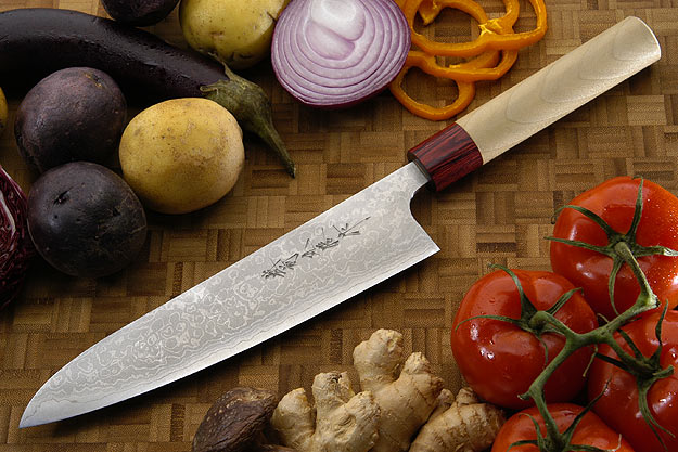 Asai Enji Damascus Chef's Knife - Gyuto - 8 1/2 in. (210mm)