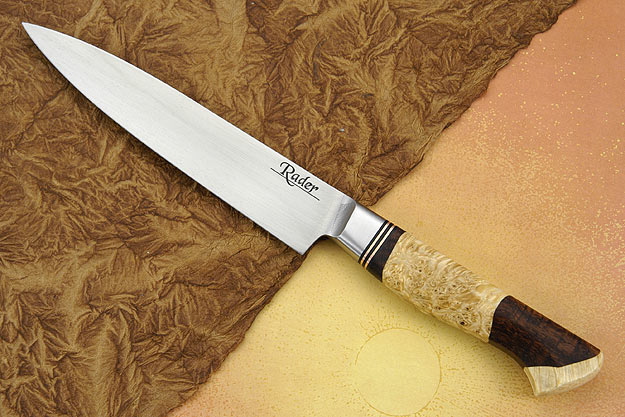 Slicing Knife with Koa and Box Elder Burl (5 3/4 in.)