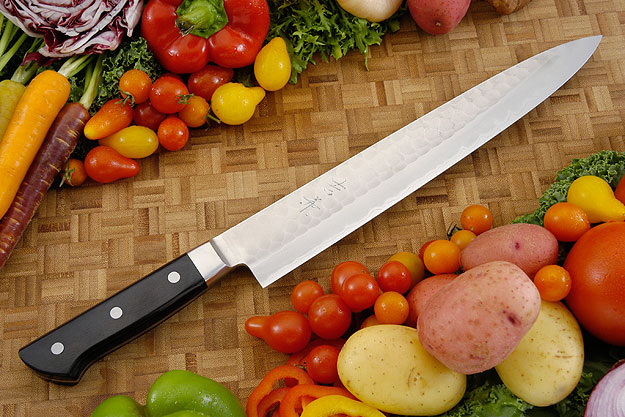 Hammer Finished Carving Knife - Sujihiki, Western - 10 3/4 (270mm)